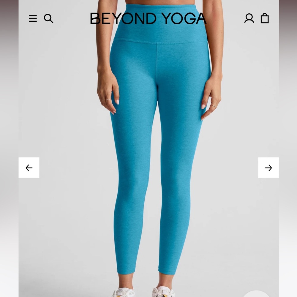 Beyond Yoga Spacedye Caught In The Midi High Waisted Legging Cali Blue Medium